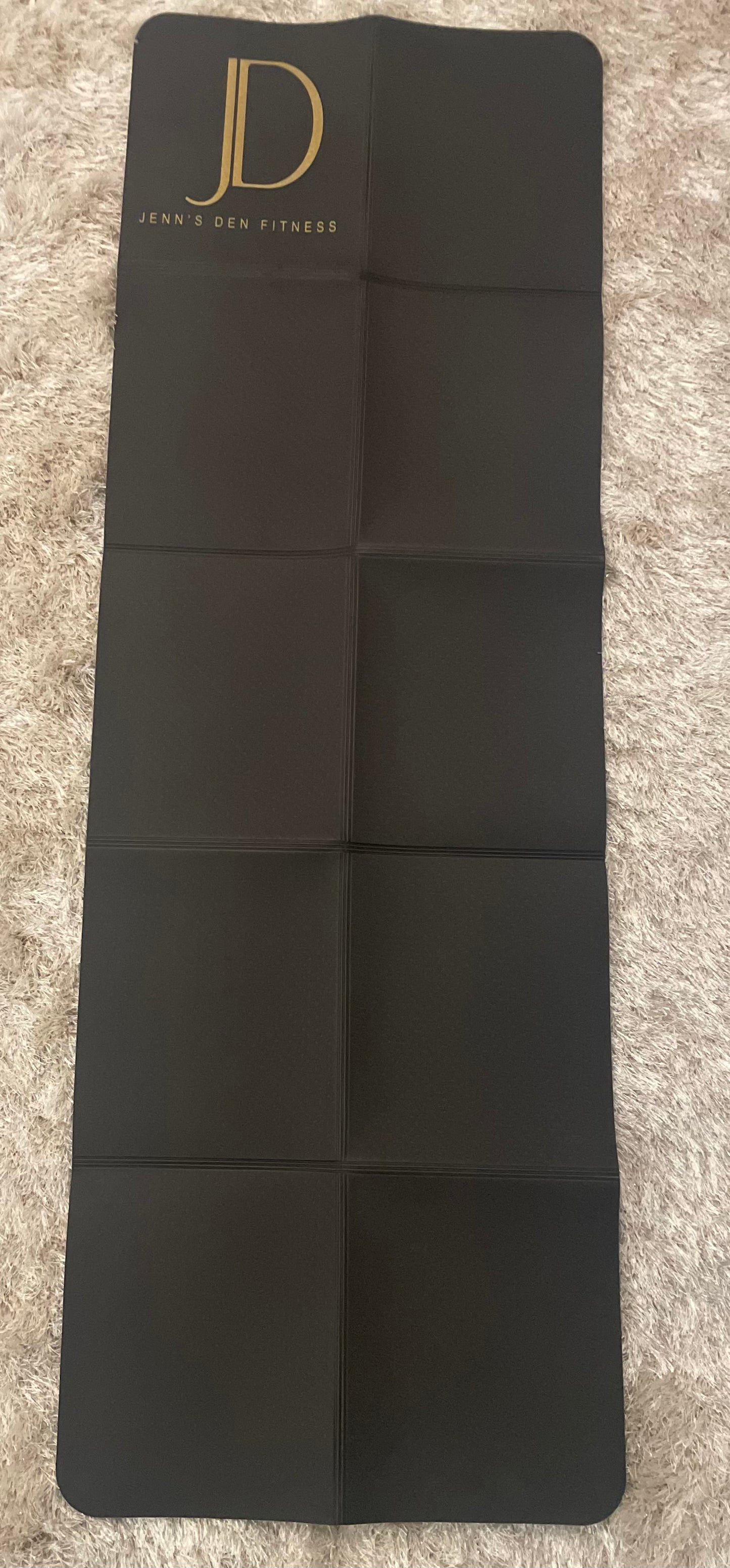 Black Foldable Yoga Mat